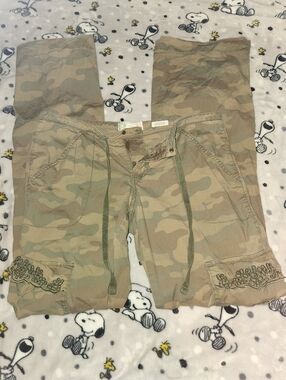 Old Navy Y2K 2000's Low Rise Camo Cargo Pants